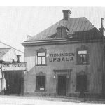 Tidningen in Uppsala, das 1. Wohnhaus der Familie Swedberg